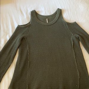 Free people cold shoulder sweater